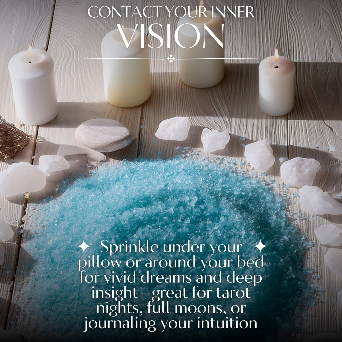Blue Divination Ritual Salt 14 oz Pouch