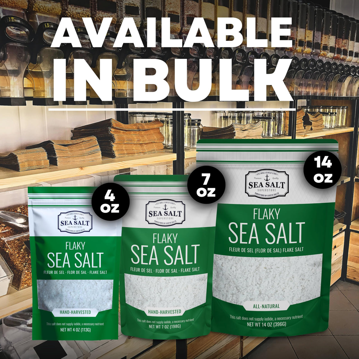 Mini Flake Sea Salt - 14 oz Pouch, product detail image 5