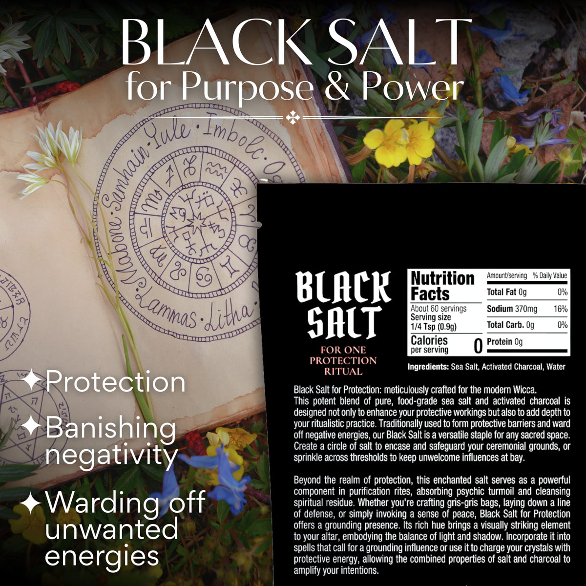 Black Ritual Salt - 2 oz Pouch