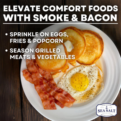 Smoked Bacon Sea Salt 14 oz Bag, product detail image 3
