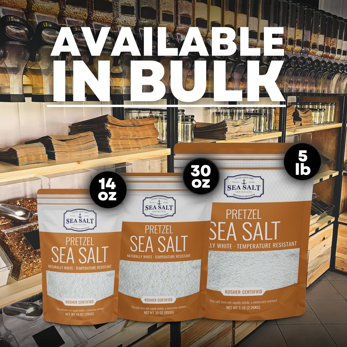 Pretzel Sea Salt - 16 oz Shaker, product detail image 5