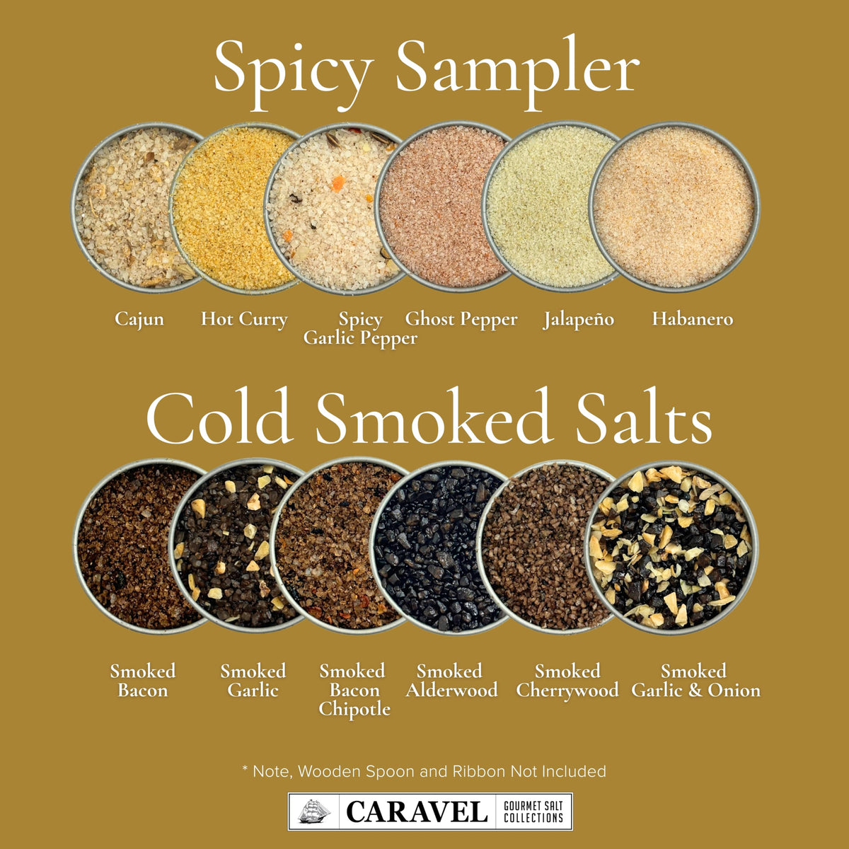 Smoked & Spicy Sea Salt Sampler - 12 Flavors