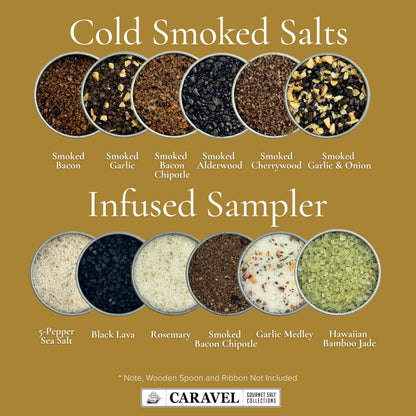 Infused & Smoked Sea Salt Sampler - 12 Flavors