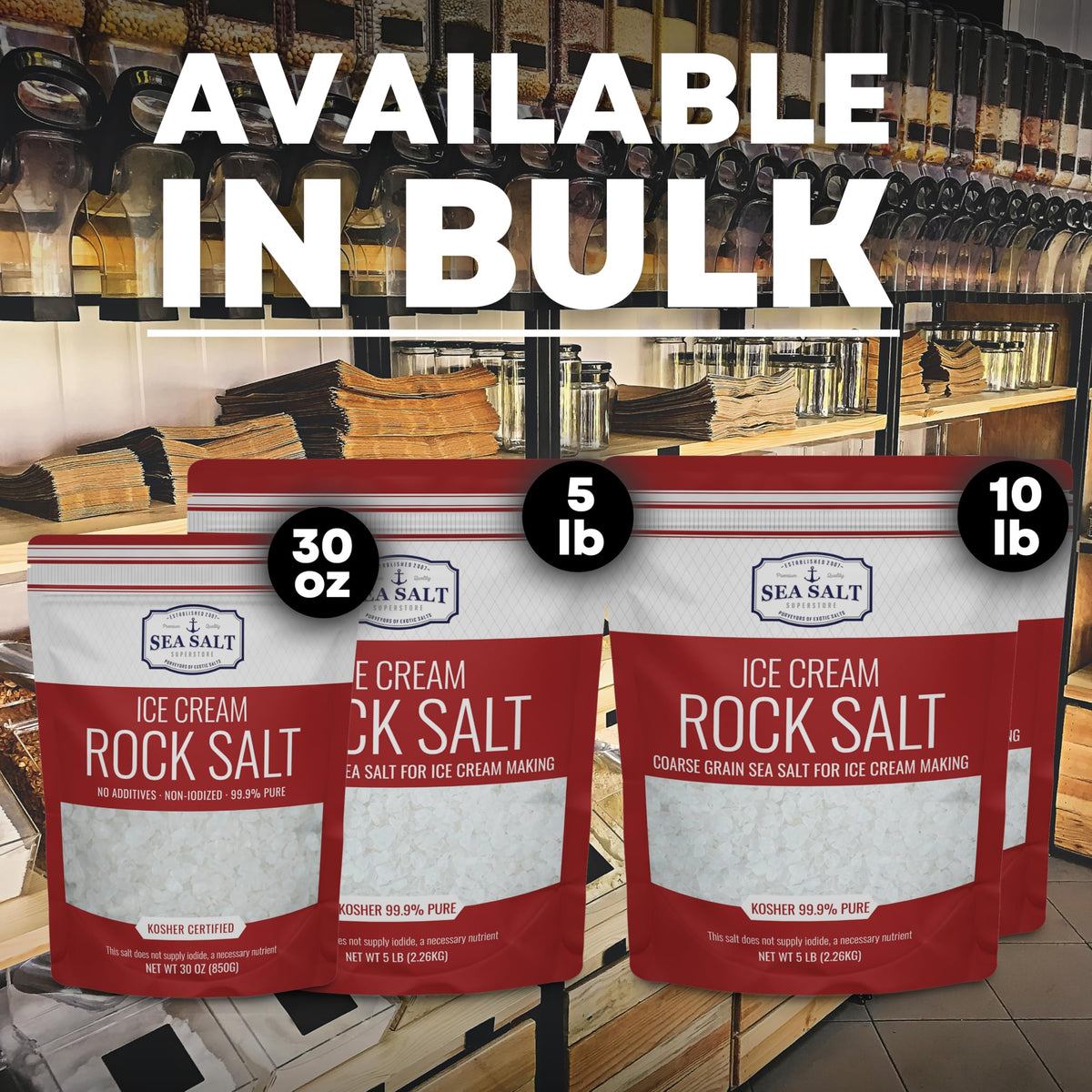 Ice Cream Rock Salt - 5 lb Bag, product detail image 5