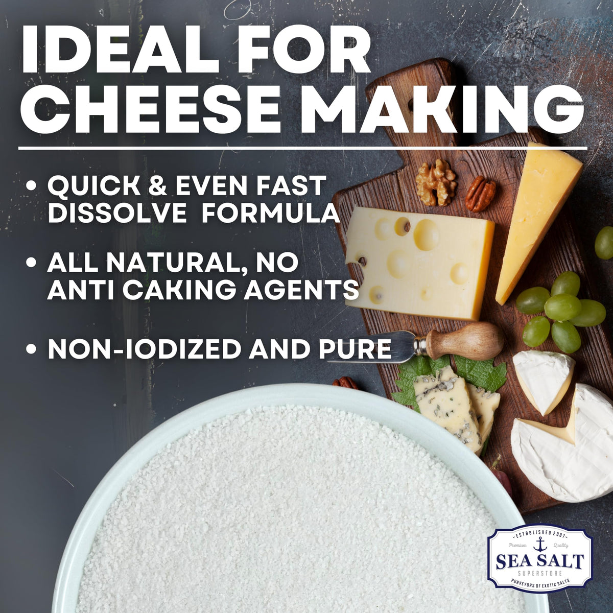 Cheesemaker Sea Salt - 30 oz Pouch, product detail image 2