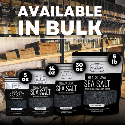 Black Lava Sea Salt - 16 oz Shaker, product detail image 5