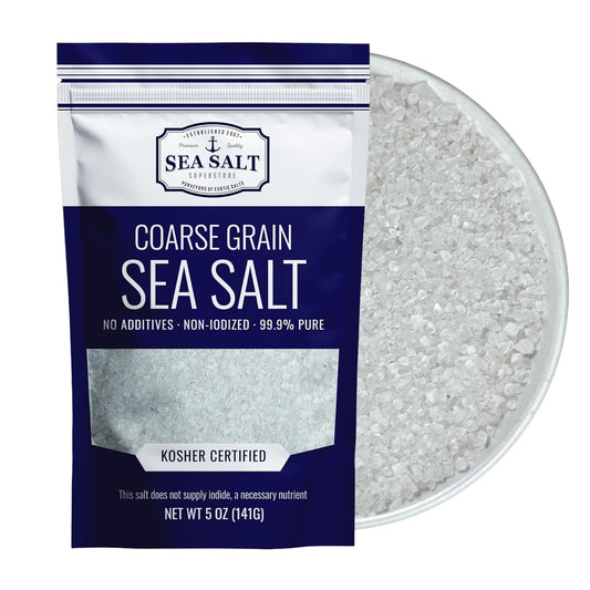 Coarse Grain Sea Salt - 5 oz Pouch