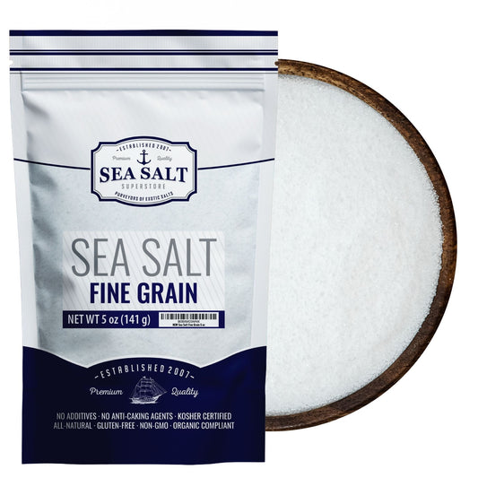 Fine Grain Sea Salt - 5 lb Bag