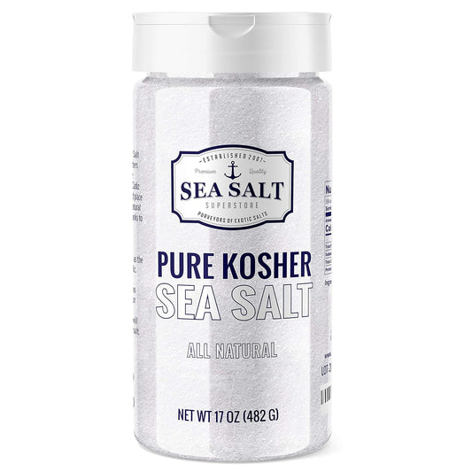 Fine Grain Sea Salt - 16 oz Shaker