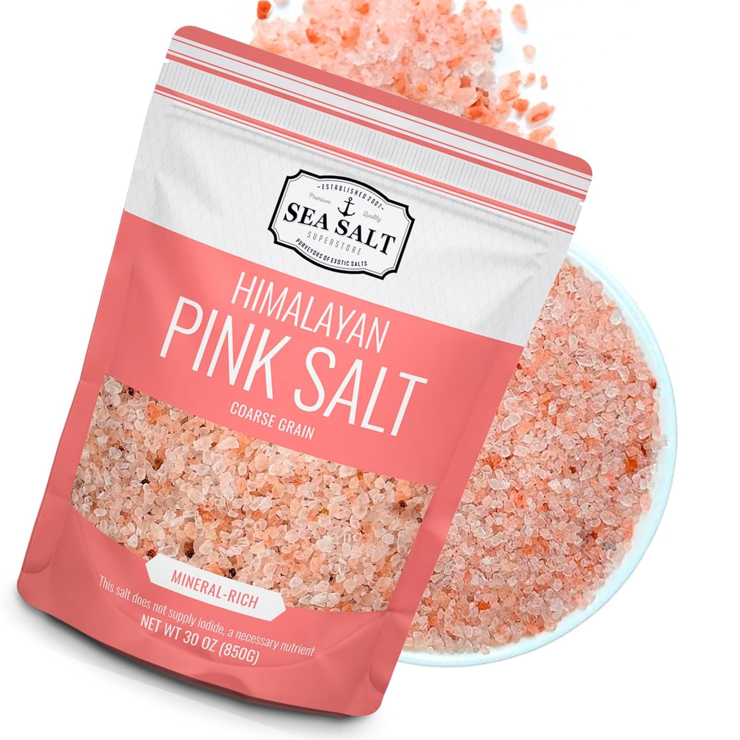 Himalayan Pink Salt Grinder Refill - 30 oz Pouch