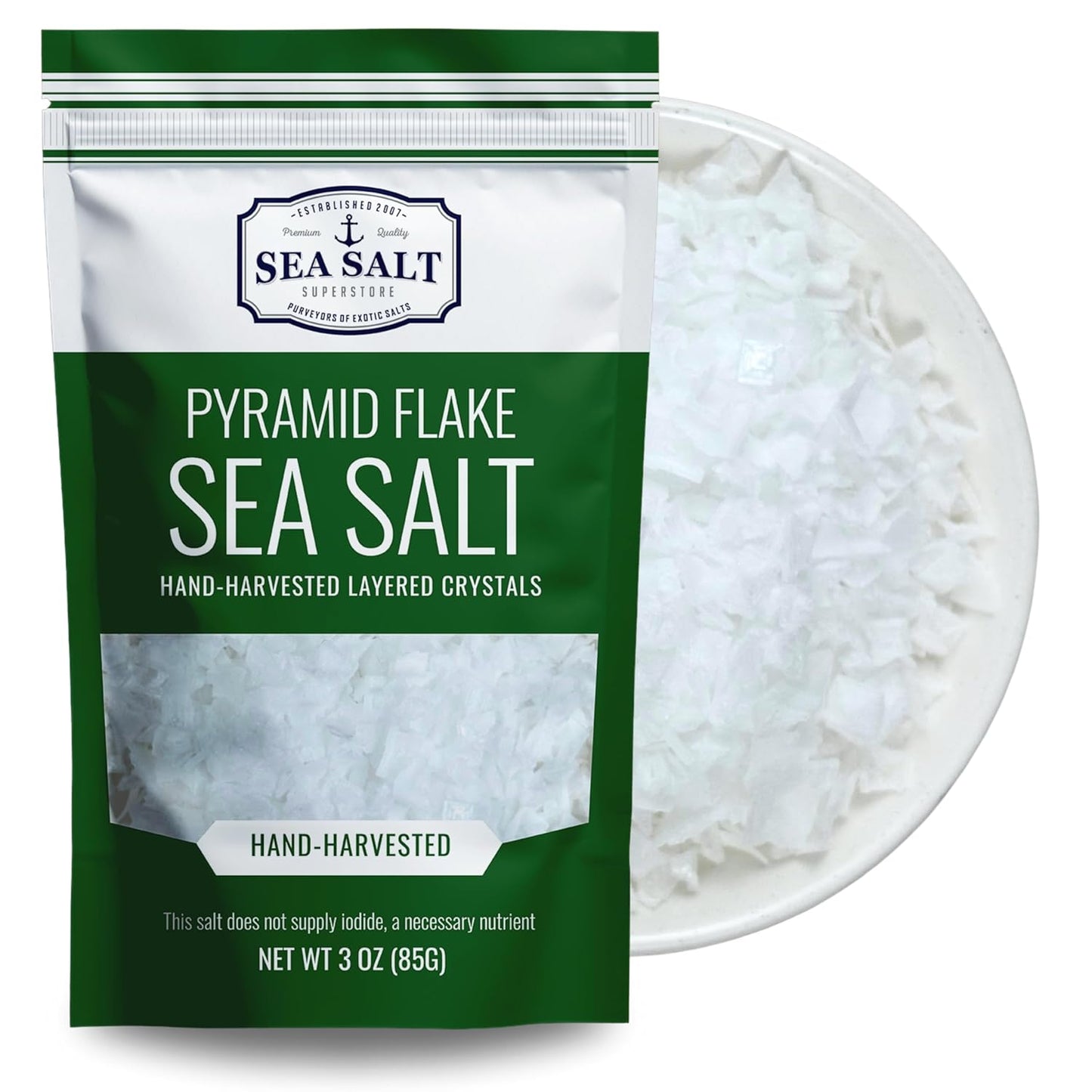 Pyramid Flake Sea Salt - 3 oz Pouch