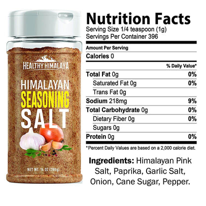 Pink Himalayan Seasoning Salt - 14 oz Shaker